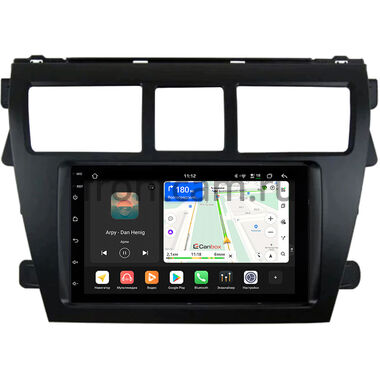Toyota Belta, Vios, Yaris sedan 2005-2012 (черная) Canbox PRO-Line 7920-RP-11-402-440 на Android 13 (4G-SIM, 6/128, DSP, QLed)