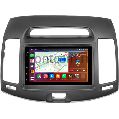 Hyundai Elantra 4 (HD) 2006-2011 (серая) Canbox EVO 5820-RP-11-065-235 на Android 14 (4G-SIM, 4/64, DSP, QLed, AI, 360)