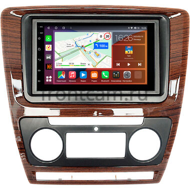 Skoda Octavia A5 2004-2013 (под дерево) Canbox EVO 5822-RP-11-352-396 на Android 14 (4G-SIM, 8/256, DSP, QLed, AI, 360)