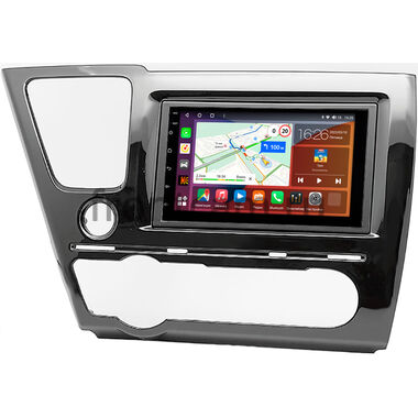 Honda Civic 9 4D 2013-2017 (левый руль, седан) Canbox EVO 5822-RP-11-467-305 на Android 14 (4G-SIM, 8/256, DSP, QLed, AI, 360)