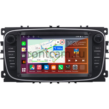Ford Focus 2, C-MAX, Mondeo 4, S-MAX, Galaxy 2, Tourneo Connect 2006-2015 (черный) Canbox EVO 5821-RP-2054-492 на Android 14 (4G-SIM, 6/128, DSP, QLed, AI, 360)
