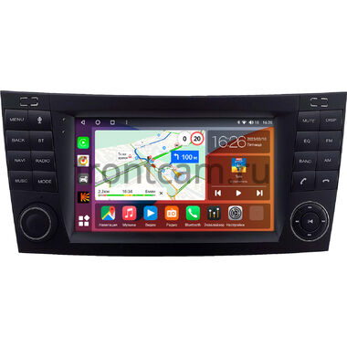 Mercedes-Benz E (w211), CLS (c219) 2004-2010 (оранжевая подсветка клавиш) Canbox EVO 5822-RP-2159-504 на Android 14 (4G-SIM, 8/256, DSP, QLed, AI, 360)