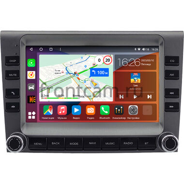 Porsche Cayman (987), 911 (997), Boxster (987) 2004-2012 (серая) Canbox EVO 5822-RP-2166-512 на Android 14 (4G-SIM, 8/256, DSP, QLed, AI, 360)