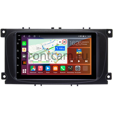 Ford Focus 2, C-MAX, Mondeo 4, S-MAX, Galaxy 2, Tourneo Connect 2006-2015 Canbox EVO 5820-RP-FRCM-162 на Android 14 (4G-SIM, 4/64, DSP, QLed, AI, 360)
