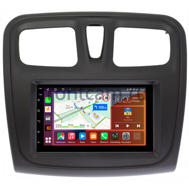 Renault Logan 2, Sandero 2 (Stepway) 2012-2022 Canbox EVO 5820-RP-RLSS-154 на Android 14 (4G-SIM, 4/64, DSP, QLed, AI, 360)