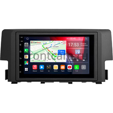 Honda Civic 10 2015-2021 Canbox GT056-RP-11-650-272 на Android 10 (2/32, DSP, IPS, Carplay) С крутилкой
