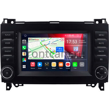 Mercedes A-klasse (W169), B-klasse (W245), Vito 2 (W639), Vito 3 (W447), Viano (W639) 2006-2018 (Вид 1, оранжевая подсветка клавиш) Canbox 2/32 на Android 10 (GT7-RP-6498-475) (IPS, DSP, CarPlay)