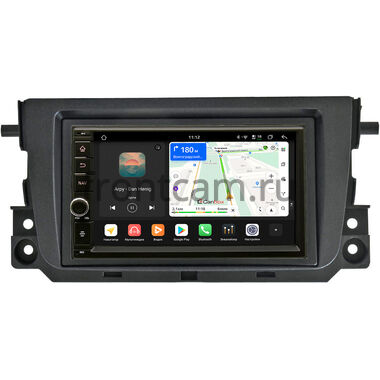 Smart Fortwo 2 2011-2015 Canbox H-Line 6605-RP-11-358-405 на Android 14 (4G-SIM, 8/128, DSP, IPS) С крутилкой