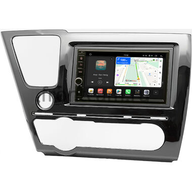 Honda Civic 9 4D 2013-2017 (левый руль, седан) Canbox H-Line 6604-RP-11-467-305 на Android 14 (4G-SIM, 6/128, DSP, IPS) С крутилкой
