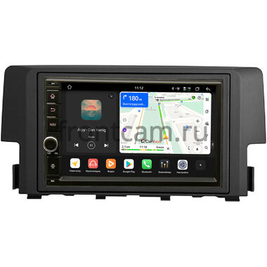 Honda Civic 10 2015-2021 Canbox H-Line 6605-RP-11-650-272 на Android 14 (4G-SIM, 8/128, DSP, IPS) С крутилкой