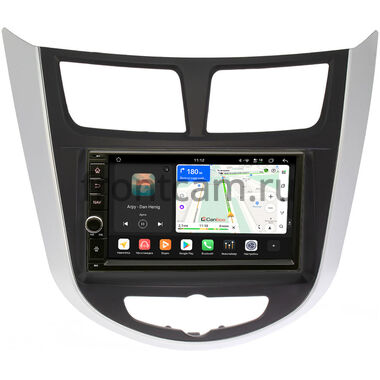 Hyundai Solaris, Accent 4 2010-2019 Canbox H-Line 6605-RP-HDSL-19 на Android 14 (4G-SIM, 8/128, DSP, IPS) С крутилкой