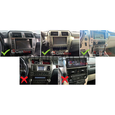 Lexus GX 460 2009-2023 (Тип A+В, Вид 2) 12.3 дюйма Canbox GT1233-1299 на Android 10 (CarPlay, 2/32, DSP, QLed) BMW Style