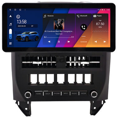 Volkswagen Polo 4 2001-2009 (черная)  12.3 дюйма Canbox H-Line 7818-1612 на Android 10 (4G-SIM, 6/128, DSP, QLed) Audi Style