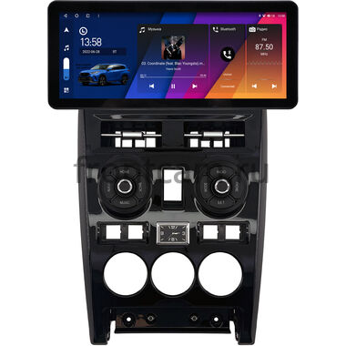 Lada Priora 2007-2013 (черная, глянцевая) 12.3 дюйма Canbox H-Line 7818-1632 на Android 10 (4G-SIM, 6/128, DSP, QLed) Audi Style
