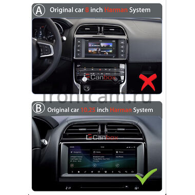 Jaguar XE 2015-2019 (Тип A) 12.3 дюйма Canbox PRO-Line 4313-1678 на Android 13 (4G-SIM, 12/256, DSP, QLed) Audi Style