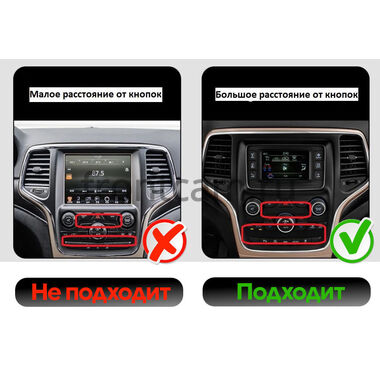 Jeep Grand Cherokee 4 (WK2) 2013-2022 (Тип B)  12.3 дюйма Canbox PRO-Line 4332-1690 на Android 13 (4G-SIM, 8/256, DSP, QLed) BMW Style