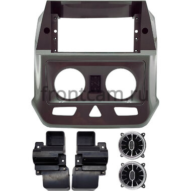 Рамка RM-0517 под магнитолу 12.3 дюйма для Chevrolet Cobalt 2 2011-2024, Ravon R4 2016-2020 (серая, глянцевая)