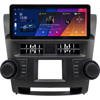 Toyota Highlander 2 (U40) 2007-2013 (Вид 1) 12.3 дюйма Canbox M-Line 7710-0528 на Android 10 (4G-SIM, 2/32, DSP, QLed) Audi Style
