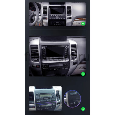 Lexus GX 470 2002-2009 (для любой комплектации, Тип 1, can LZ) 12.3 дюйма Canbox PRO-Line 4313-0538 на Android 13 (4G-SIM, 12/256, DSP, QLed) Audi Style