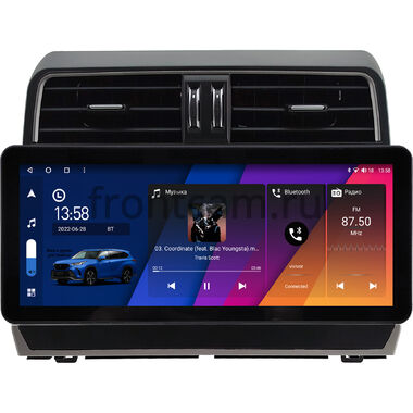 Toyota Land Cruiser Prado 150 2017-2024 12.3 дюйма Canbox H-Line 7817-0636 на Android 10 (4G-SIM, 4/64, DSP, QLed) Audi Style