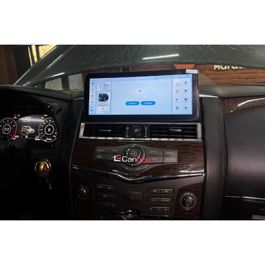 Infiniti QX56 2010-2013, QX80 2013-2020 (Тип B, для авто с кнопкой TEL, can BSJ) 12.3 дюйма Canbox H-Line 4411-0724 на Android 14 (4G-SIM, 6/128, DSP, QLed) Lexus Style