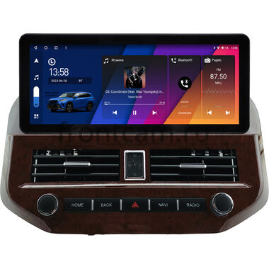 Mitsubishi Pajero 3, Montero 3 1999-2006 (под дерево) 12.3 дюйма Canbox H-Line 7817-0813 на Android 10 (4G-SIM, 4/64, DSP, QLed) Audi Style
