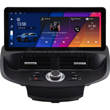Ford Fiesta (Mk6) 2008-2019 (черная) 12.3 дюйма Canbox H-Line 7816-0947 на Android 10 (4G-SIM, 4/32, DSP, QLed) Audi Style