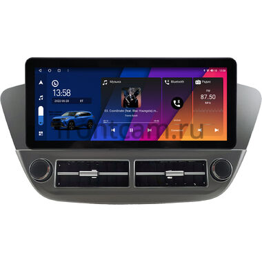 Hyundai Solaris 2 2017-2024 (серая) 12.3 дюйма Canbox H-Line 7816-0979 на Android 10 (4G-SIM, 4/32, DSP, QLed) Audi Style
