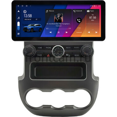 Ford Ranger 3 2011-2015 (серая) 12.3 дюйма Canbox M-Line 7710-0983 на Android 10 (4G-SIM, 2/32, DSP, QLed) Audi Style