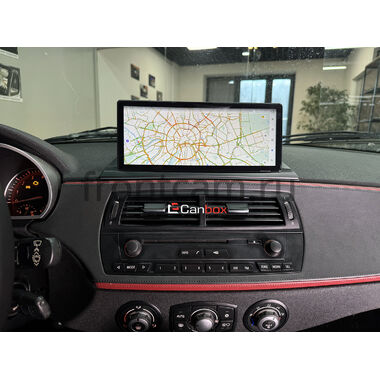 BMW X3 (E83), Z4 (E85 / E86) 2002-2009 (устанавливается наверх) 12.3 дюйма Canbox H-Line 7810-2108 на Android 10 (4G-SIM, 8/256, DSP, QLed) BMW Style