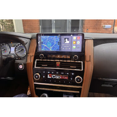 Nissan Patrol (Y62) 2010-2024, Armada 2 2016-2020 (для любой комплектации) 12.3 дюйма Canbox PRO-Line 4318-2302 на Android 13 (4G-SIM, 12/256, DSP, QLed) Lexus Style