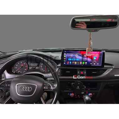 Audi A6 (С7) 2011-2018 (Тип A, для авто с RMC) 12.3 дюйма Teyes LUX ONE (Round Corner) 6/128 RM-0264 на Android 10 (4G-SIM, 6/128, DSP, QLed) Mercedes Style