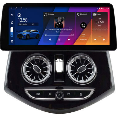 Daewoo Matiz Creative (M300) 2009-2011 (глянцевая) 12.3 дюйма Canbox H-Line 7814-0312 на Android 10 (4G-SIM, 4/64, DSP, QLed) BMW Style