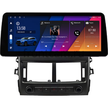 Toyota Corolla (E150) 2006-2013 12.3 дюйма Canbox H-Line 7813-0516 на Android 10 (4G-SIM, 4/32, DSP, QLed) BMW Style