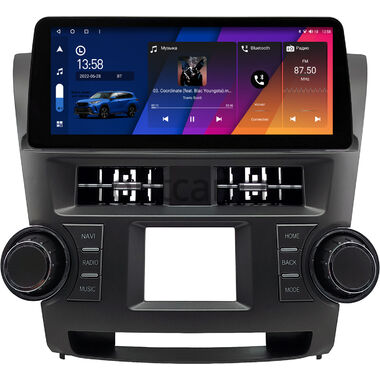 Toyota Highlander 2 (U40) 2007-2013 (Вид 1) 12.3 дюйма Canbox M-Line 7812-0528 на Android 10 (4G-SIM, 4/64, DSP, QLed) BMW Style