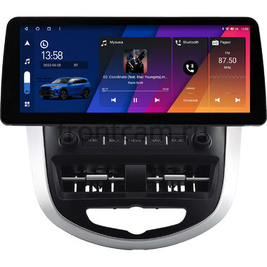 Hyundai Solaris, Accent 4 2010-2019 12.3 дюйма Canbox H-Line 7814-0781 на Android 10 (4G-SIM, 4/64, DSP, QLed) BMW Style