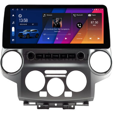 Nissan NV200 2009-2026 (серебряная) 12.3 дюйма Canbox M-Line 7812-0797 на Android 10 (4G-SIM, 4/64, DSP, QLed) BMW Style
