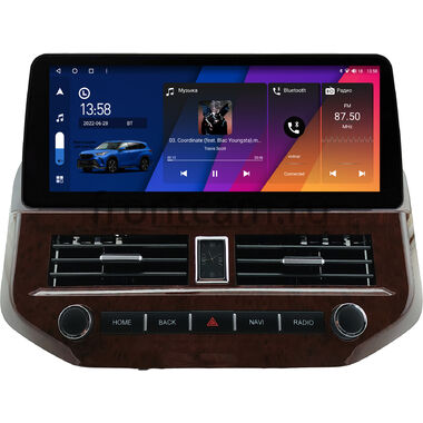 Mitsubishi Pajero 3, Montero 3 1999-2006 (под дерево) 12.3 дюйма Canbox H-Line 7813-0813 на Android 10 (4G-SIM, 4/32, DSP, QLed) BMW Style