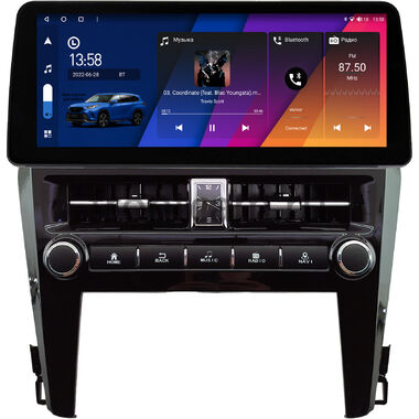 Toyota Camry XV55 2014-2018 12.3 дюйма Canbox H-Line 7810-0823 на Android 10 (4G-SIM, 8/256, DSP, QLed) BMW Style