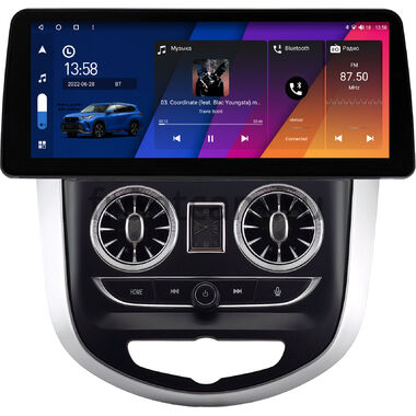 Hyundai Solaris, Accent 4 2010-2019 12.3 дюйма Canbox H-Line 7814-0978 на Android 10 (4G-SIM, 4/64, DSP, QLed) BMW Style