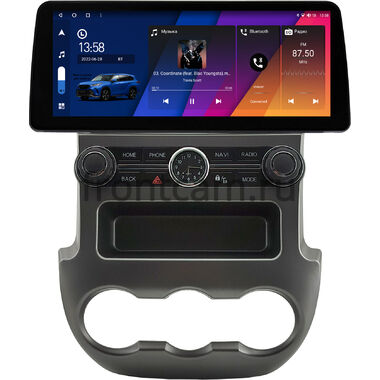 Ford Ranger 3 2011-2015 (серая) 12.3 дюйма Canbox M-Line 7812-0983 на Android 10 (4G-SIM, 4/64, DSP, QLed) BMW Style