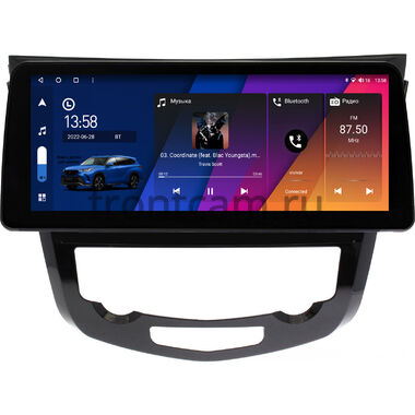 Nissan Qashqai 2, X-Trail (T32) 2013-2022 (авто с климат-контролем) 12.3 дюйма Canbox PRO-Line 4330-1009/1010 на Android 13 (4G-SIM, 4/64, DSP, QLed) BMW Style