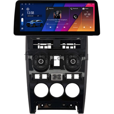Lada Priora 2007-2013 (черная, глянцевая) 12.3 дюйма Canbox H-Line 7810-1632 на Android 10 (4G-SIM, 8/256, DSP, QLed) BMW Style