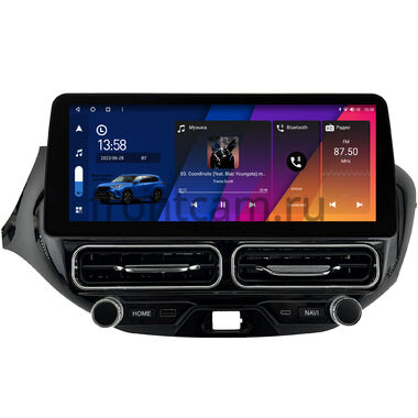 Lada Vesta SW Cross, Vesta 2015-2022 (для авто без Enjoy, Вид 3)  12.3 дюйма Canbox H-Line 7815-1687 на Android 10 (4G-SIM, 6/128, DSP, QLed) BMW Style