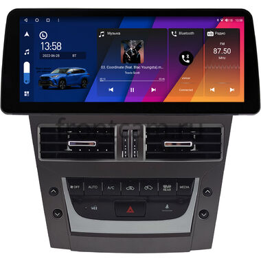 Lexus GS 3 2004-2011 (для авто без кассеты) 12.3 дюйма Canbox H-Line 7810-1712 на Android 10 (4G-SIM, 8/256, DSP, QLed) BMW Style