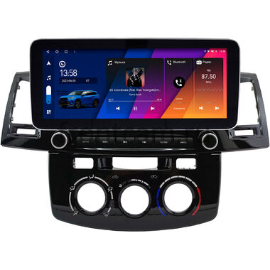 Toyota Fortuner, Hilux 7 2004-2015 (с кондиционером или климат-контролем) 12.3 дюйма Canbox H-Line 7862-0396 на Android 10 (4G-SIM, 6/128, DSP, QLed) Mercedes Style