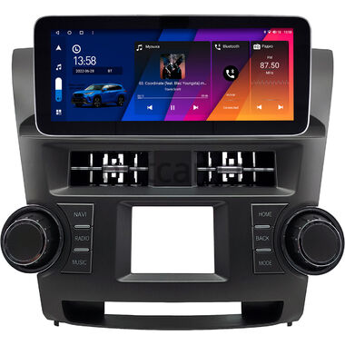 Toyota Highlander 2 (U40) 2007-2013 (Вид 1) 12.3 дюйма Canbox M-Line 7713-0528 на Android 10 (4G-SIM, 4/64, DSP, QLed) Mercedes Style