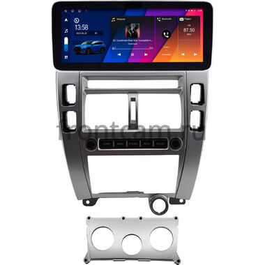 Hyundai Tucson 2004-2010 (серебрянная) 12.3 дюйма Canbox M-Line 7713-0586 на Android 10 (4G-SIM, 4/64, DSP, QLed) Mercedes Style