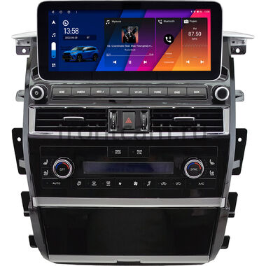 Nissan Patrol (Y62) 2010-2024, Armada 2 2016-2020 (для любой комплектации) 12.3 дюйма Canbox H-Line 7863-0885 на Android 10 (4G-SIM, 8/256, DSP, QLed) Mercedes Style