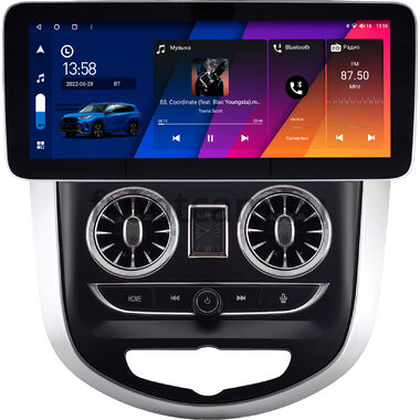 Hyundai Solaris, Accent 4 2010-2019 12.3 дюйма Canbox H-Line 7860-0978 на Android 10 (4G-SIM, 4/32, DSP, QLed) Mercedes Style
